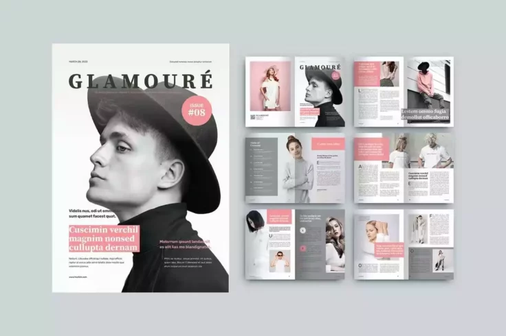 View Information about Glamoure Modern InDesign Magazine Template