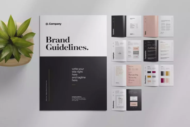 View Information about Brand Style Guide Layout Template